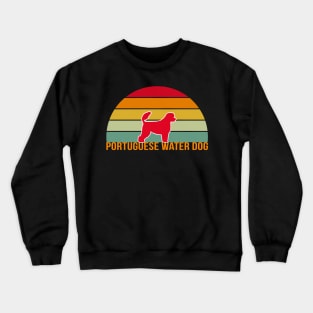 Portuguese Water Dog Vintage Silhouette Crewneck Sweatshirt